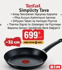 TEFAL SİMPLİCTY TAVA 32 CM TEFAL SİMPLİCTY TAVA 32 CM
